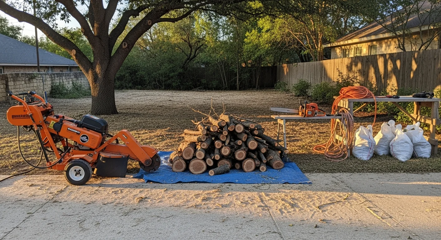 Professional tree removal and stump grinding service