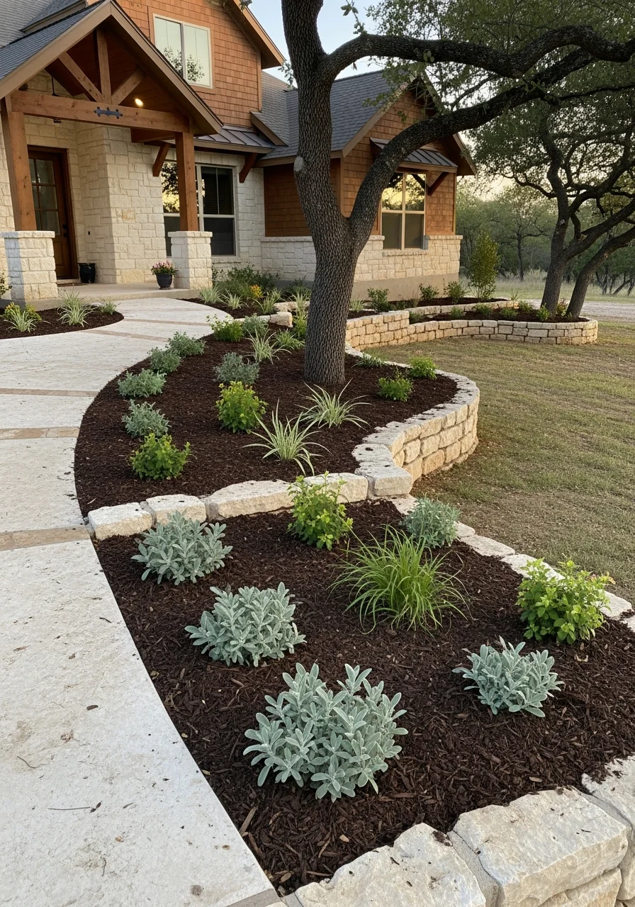 Boerne home with Hill Country architectural character and native landscaping reflecting the area's natural aesthetic.
